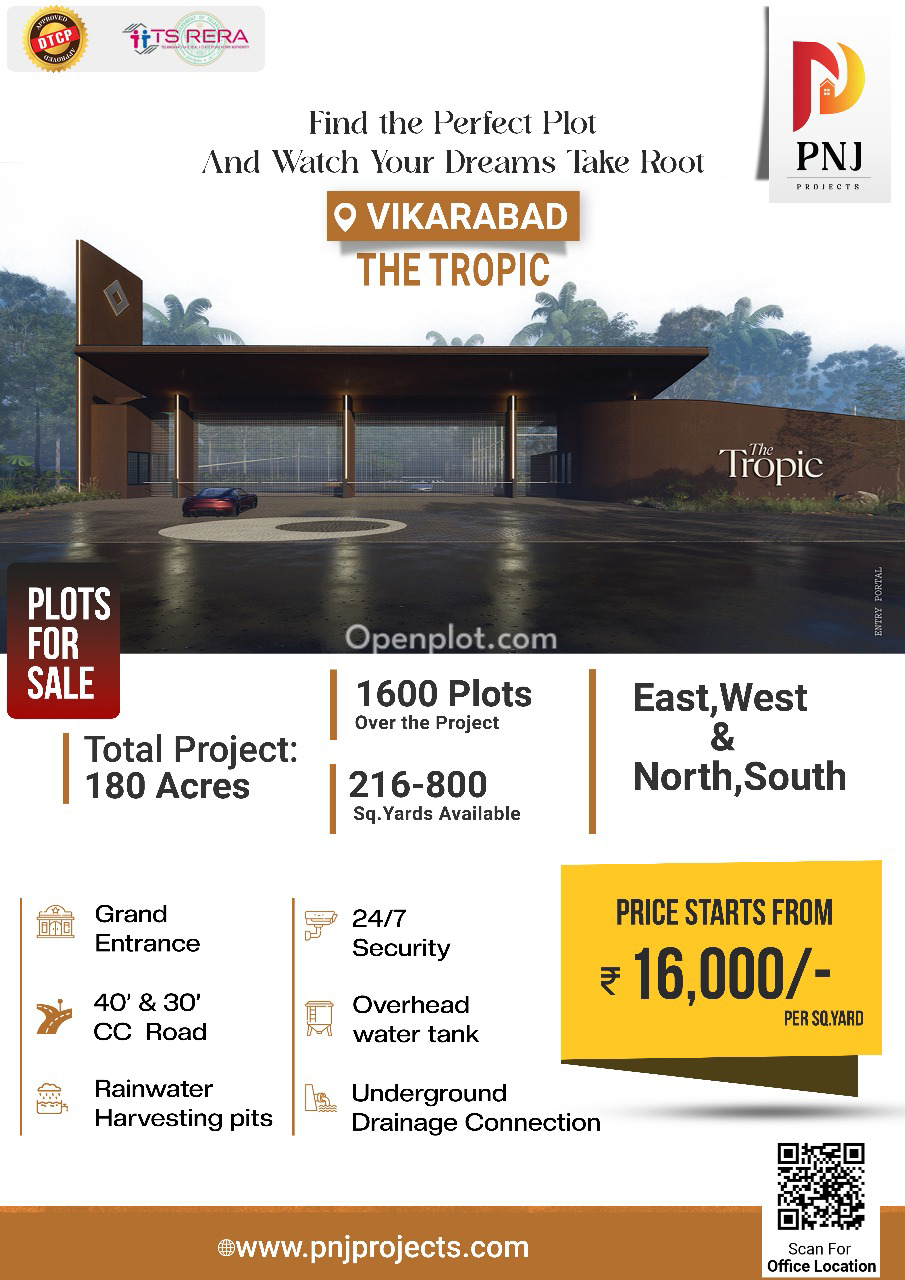 Plot for Sale in Vikarabad,Vikarabad